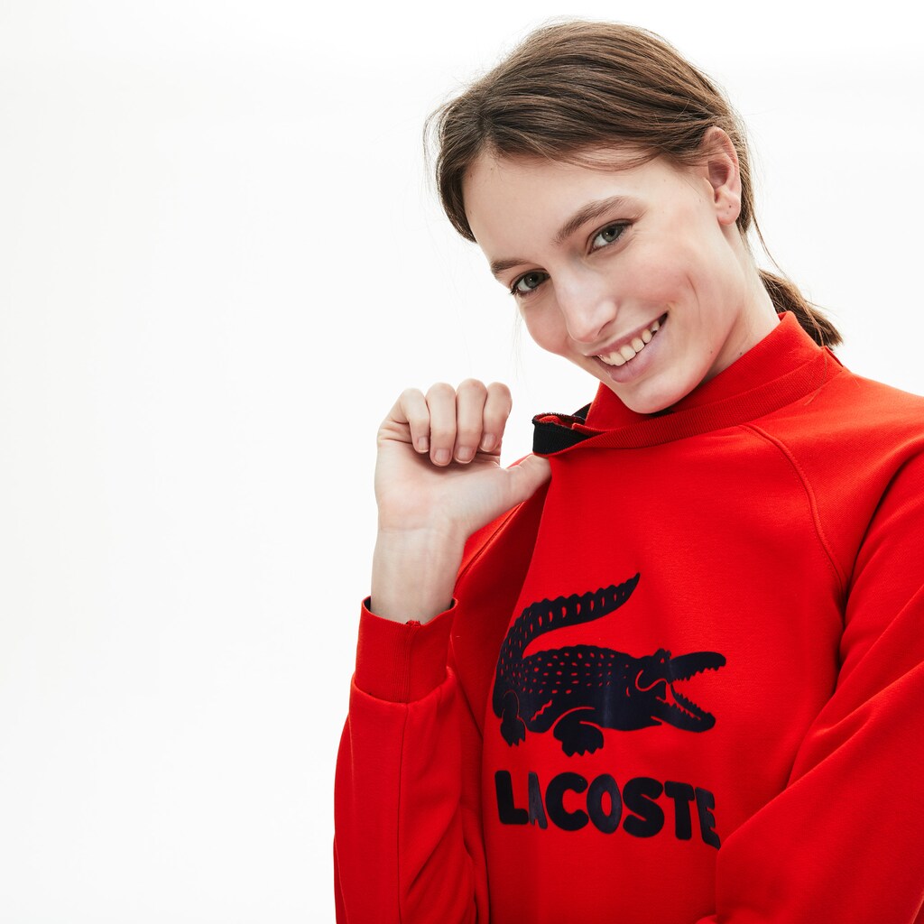 Women's Printed Fleece Sweatshirt / Lacoste