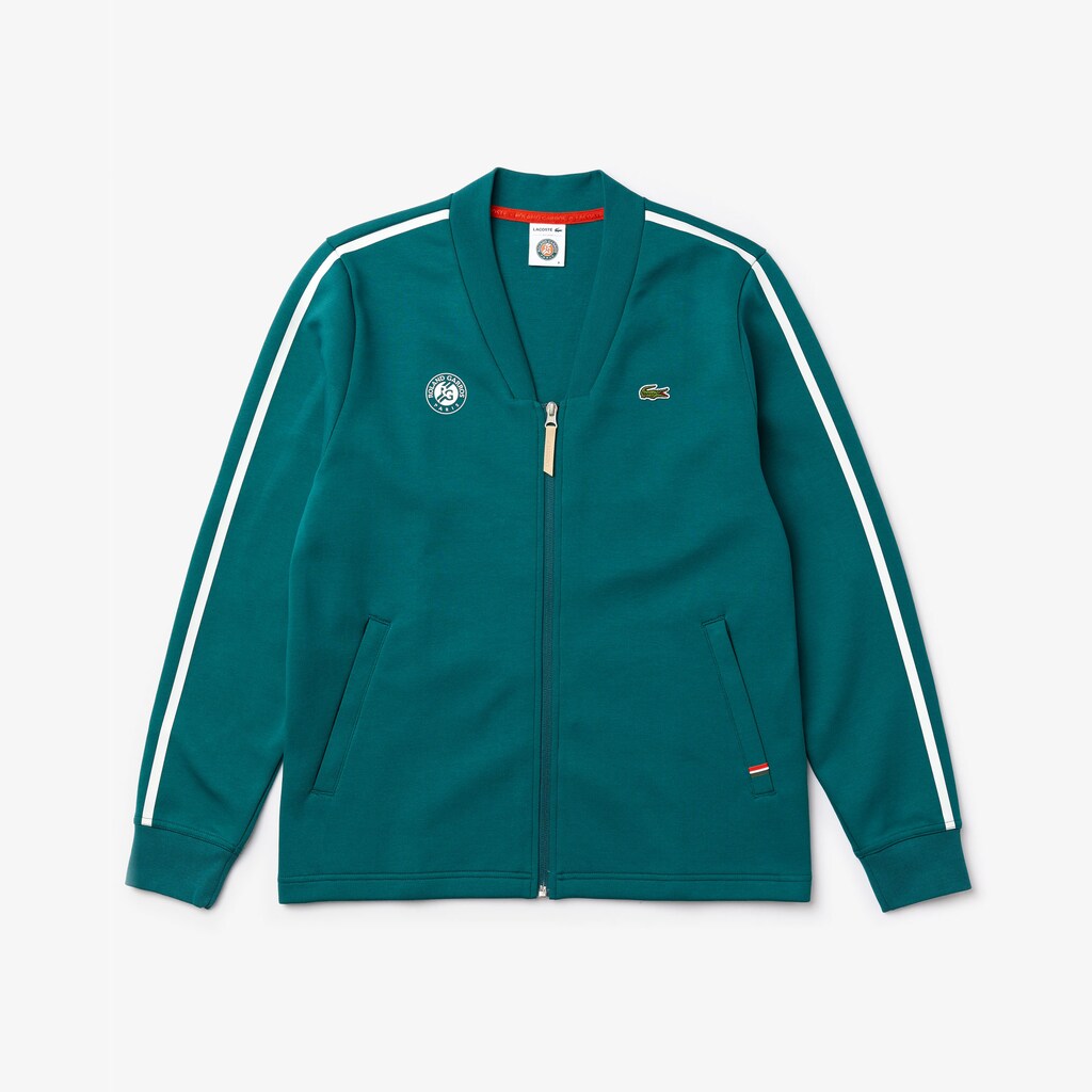 Men's SPORT Roland Garros V-Neck Zip Sweatshirt / Lacoste