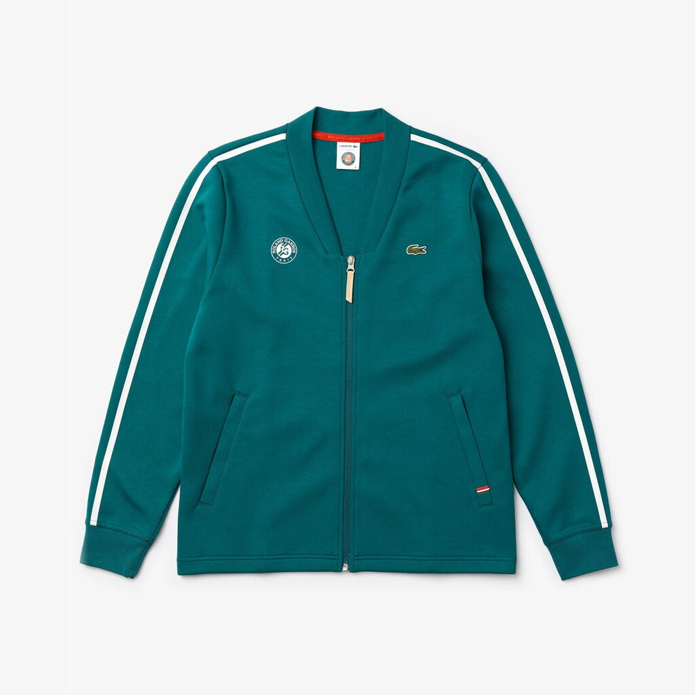 Men's SPORT Roland Garros V-Neck Zip Sweatshirt / Lacoste