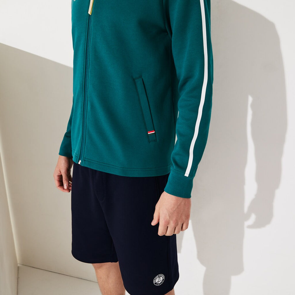 Men's SPORT Roland Garros V-Neck Zip Sweatshirt / Lacoste