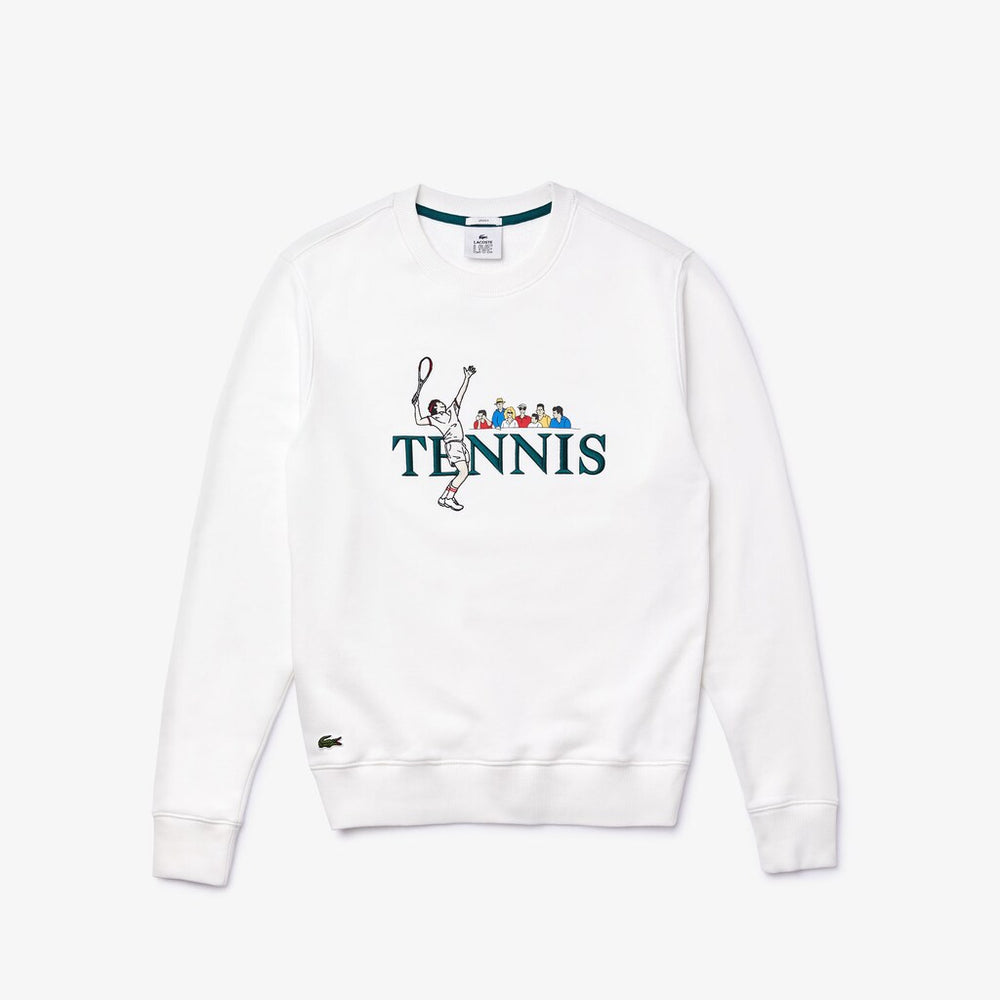 Unisex LIVE Embroidered Tennis Sweatshirt / Lacoste