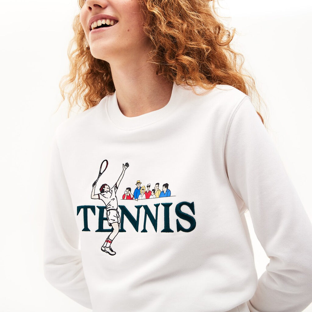 Unisex LIVE Embroidered Tennis Sweatshirt / Lacoste
