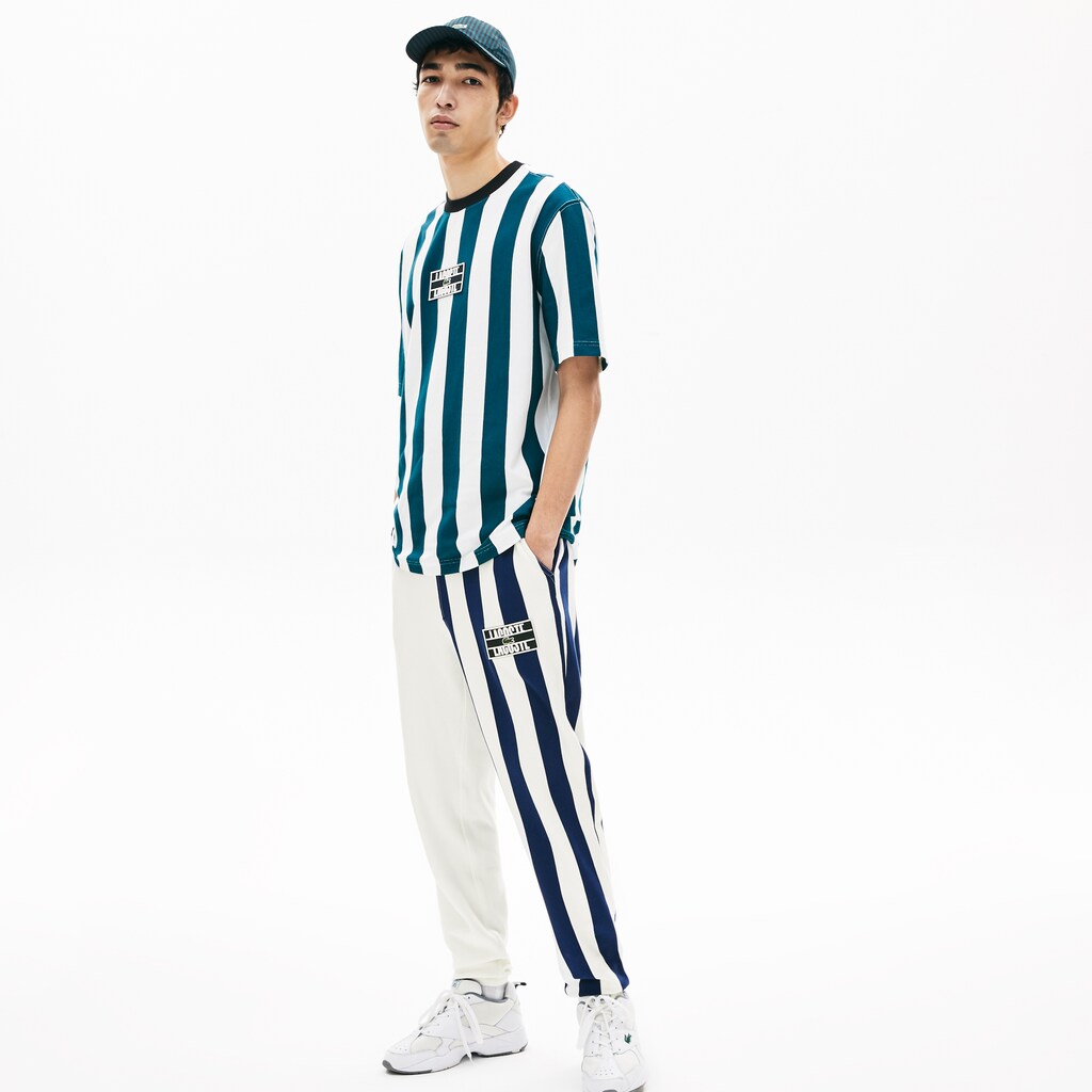 Men's LIVE Bicolor Fleece Tracksuit Pants / Lacoste