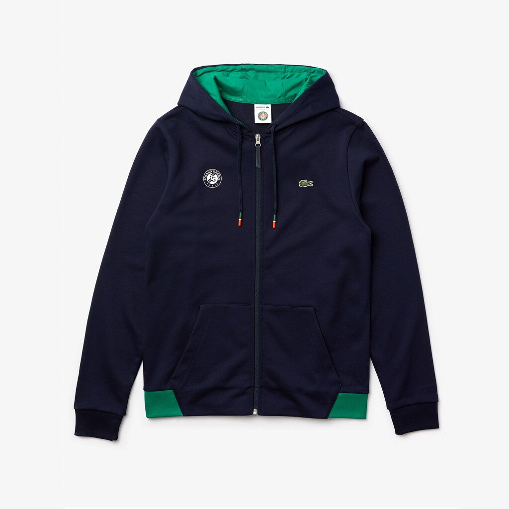Men's SPORT Roland Garros Hooded Zip-Up Sweatshirt / Lacoste