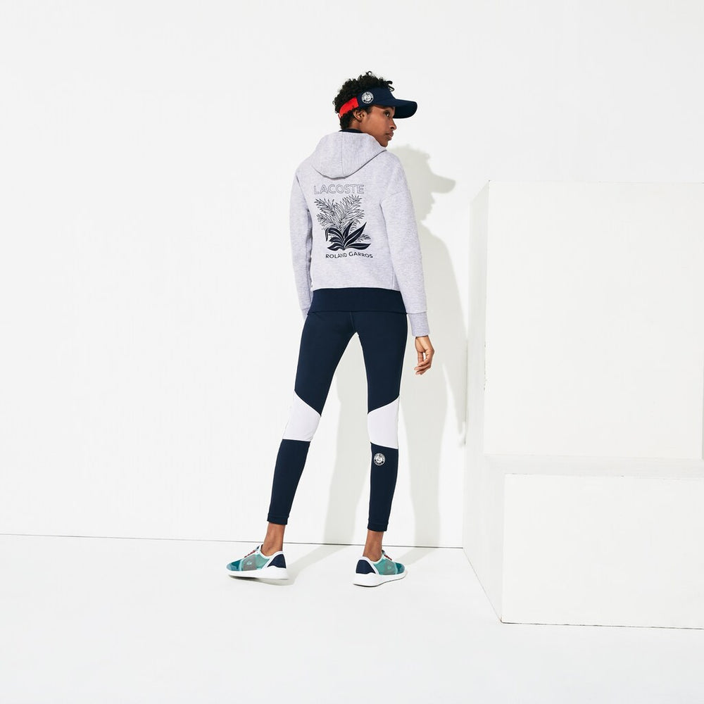 Women's SPORT Roland Garros Print Zip-Up Sweatshirt / Lacoste