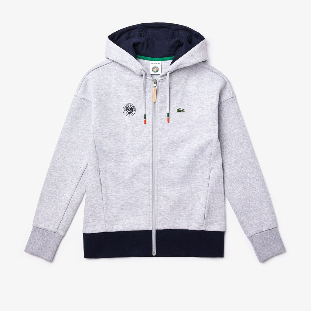 Women's SPORT Roland Garros Print Zip-Up Sweatshirt / Lacoste