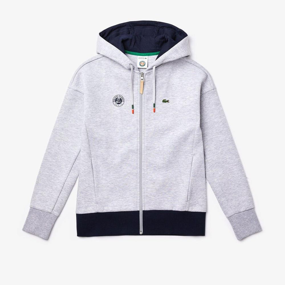 Women's SPORT Roland Garros Print Zip-Up Sweatshirt / Lacoste