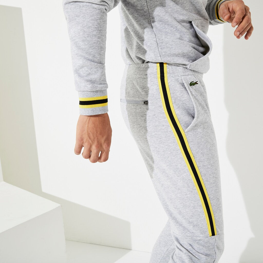 Men's SPORT Racing Stripe Fleece Track Pants / Lacoste