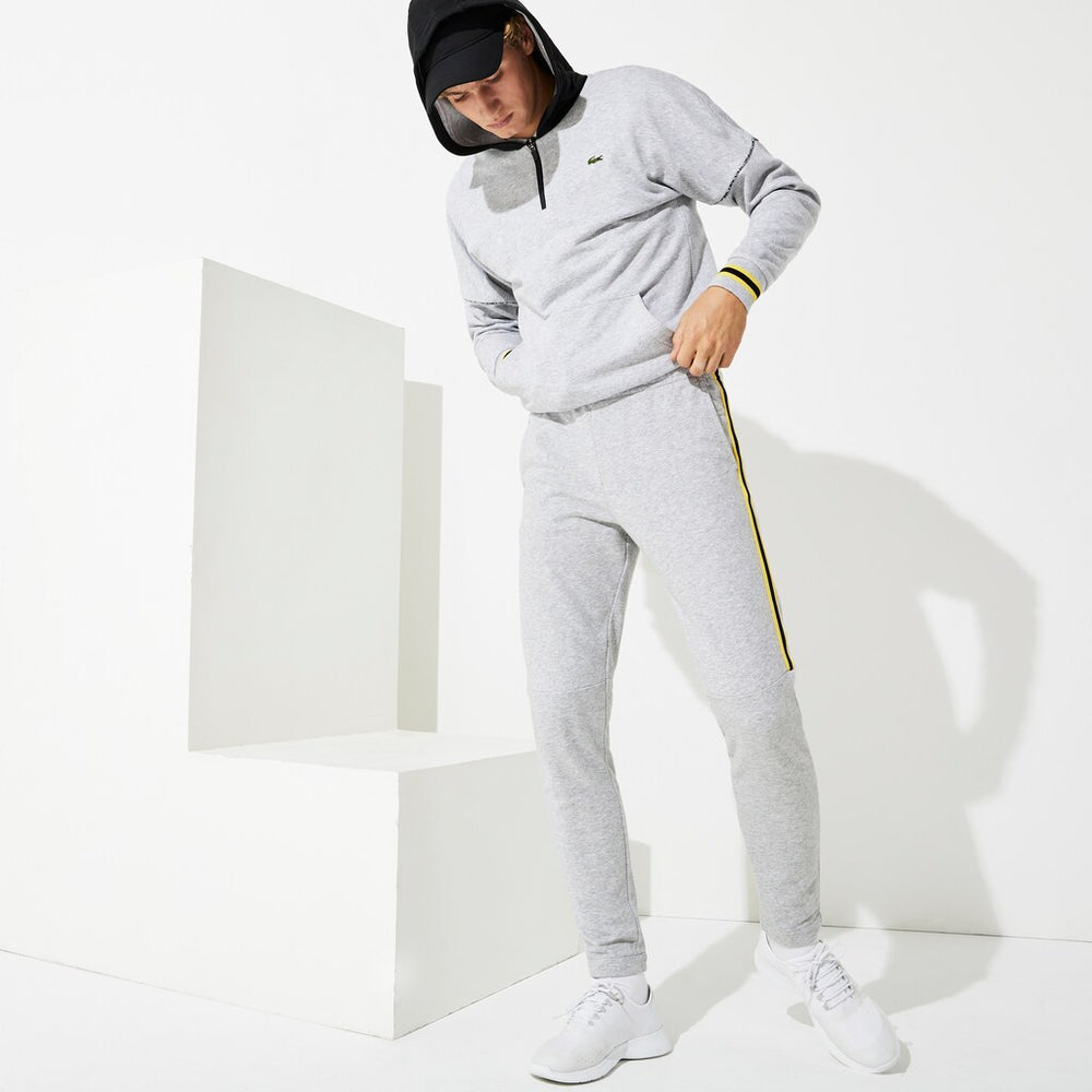 Men's SPORT Racing Stripe Fleece Track Pants / Lacoste