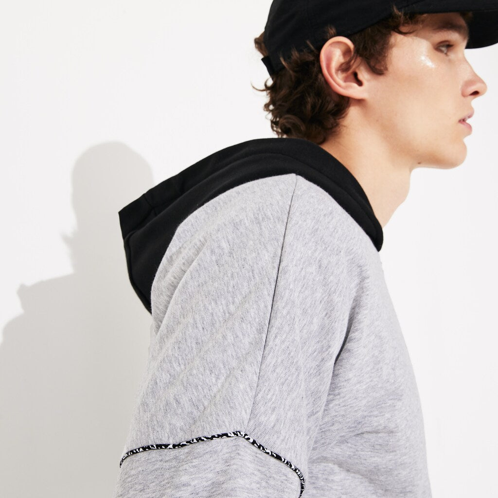 Men's SPORT Contrast-Hood Fleece Sweatshirt / Lacoste