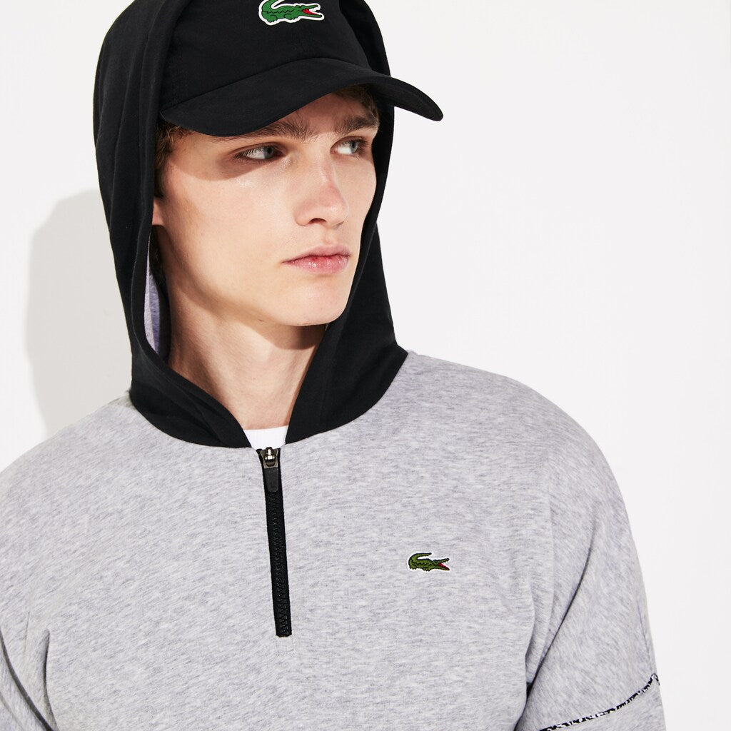 Men's SPORT Contrast-Hood Fleece Sweatshirt / Lacoste