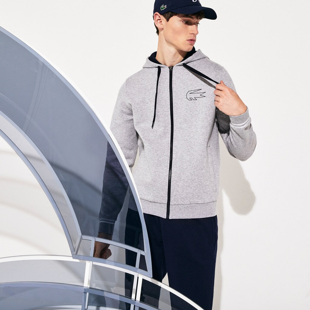 Men's SPORT Novak Djokovic Zippered Hoody Sweatshirt / Lacoste