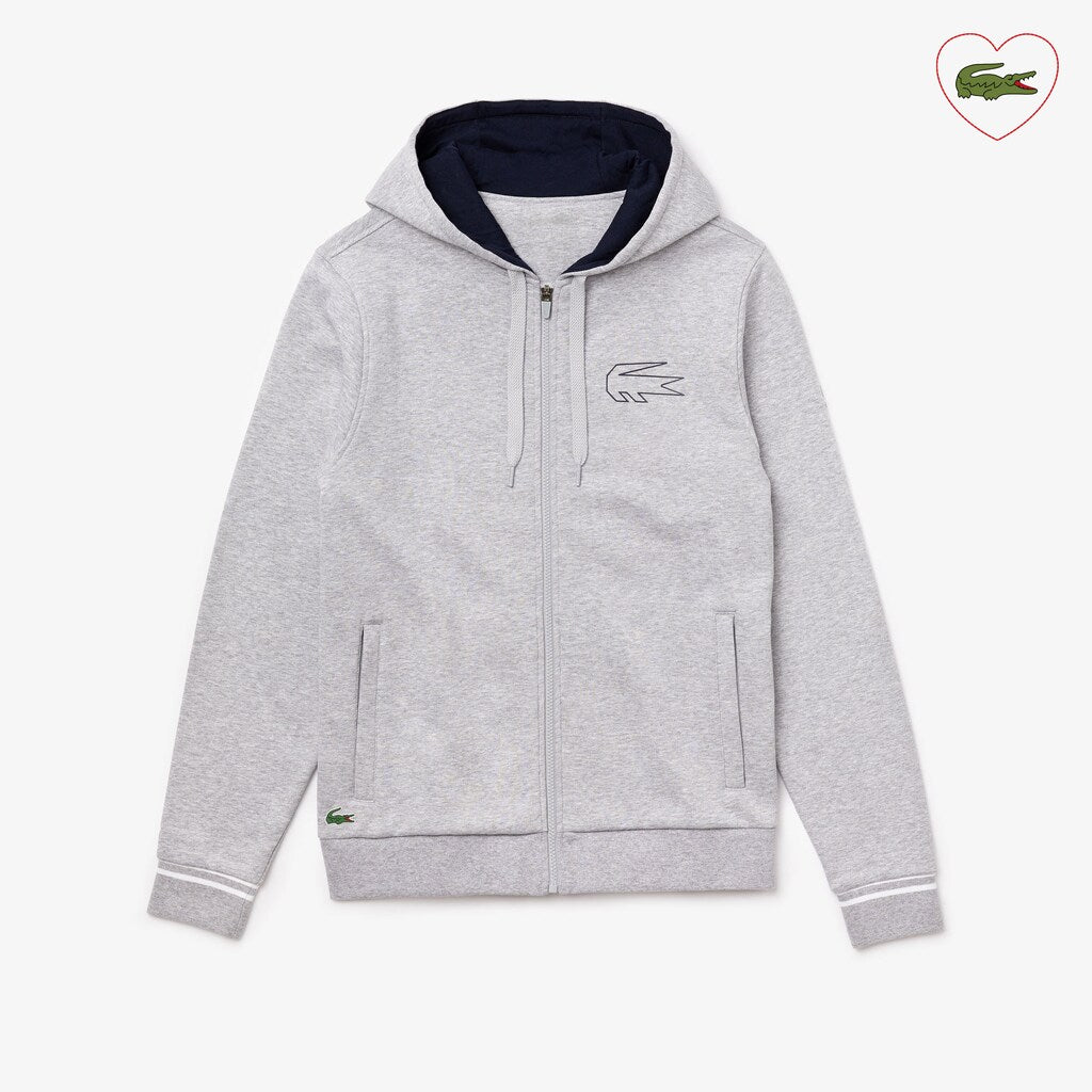 Men's SPORT Novak Djokovic Zippered Hoody Sweatshirt / Lacoste