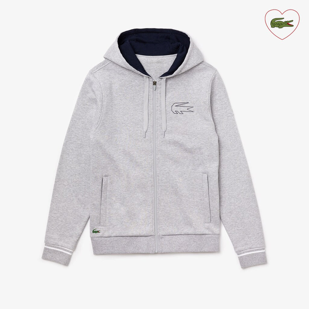 Men's SPORT Novak Djokovic Zippered Hoody Sweatshirt / Lacoste