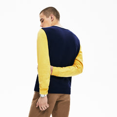 Men's Regular Fit Colorblock French Terry Sweatshirt / Lacoste