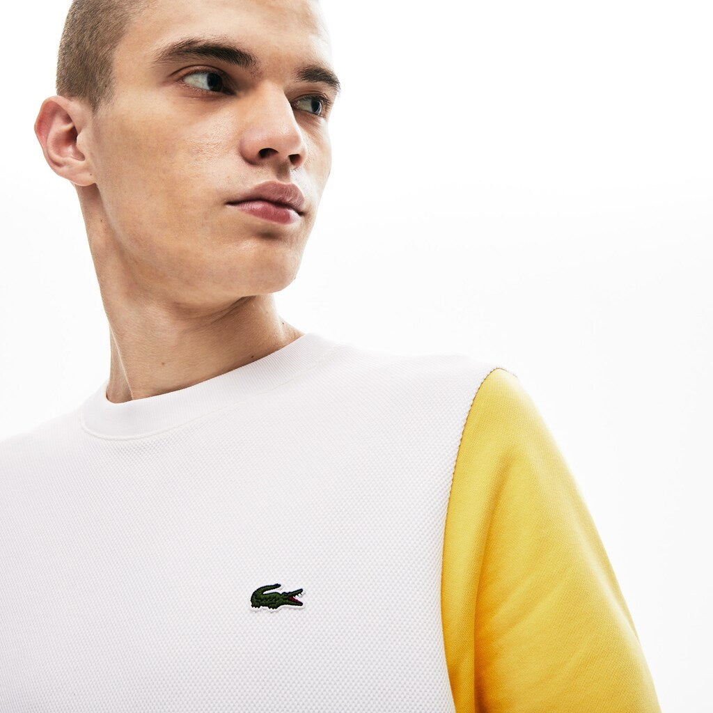 Men's Regular Fit Colorblock French Terry Sweatshirt / Lacoste