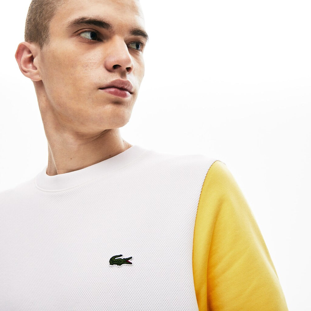 Men's Regular Fit Colorblock French Terry Sweatshirt / Lacoste