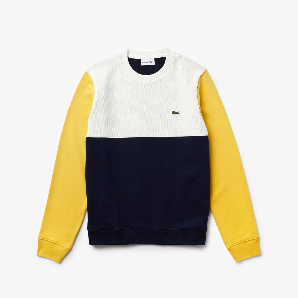 Men's Regular Fit Colorblock French Terry Sweatshirt / Lacoste