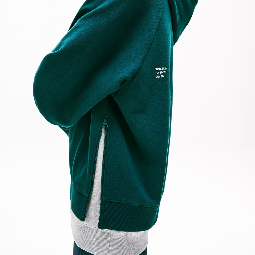Men's LIVE Hooded Layer Effect Fleece Sweatshirt / Lacoste