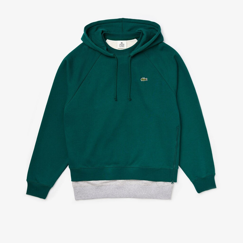 Men's LIVE Hooded Layer Effect Fleece Sweatshirt / Lacoste