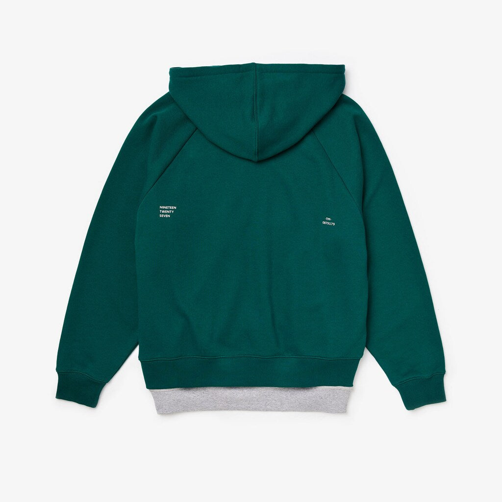 Men's LIVE Hooded Layer Effect Fleece Sweatshirt / Lacoste
