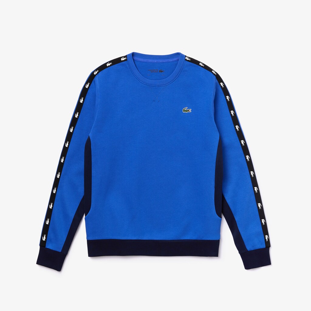 Men's SPORT Two-Tone Fleece Crew Neck Sweatshirt / Lacoste