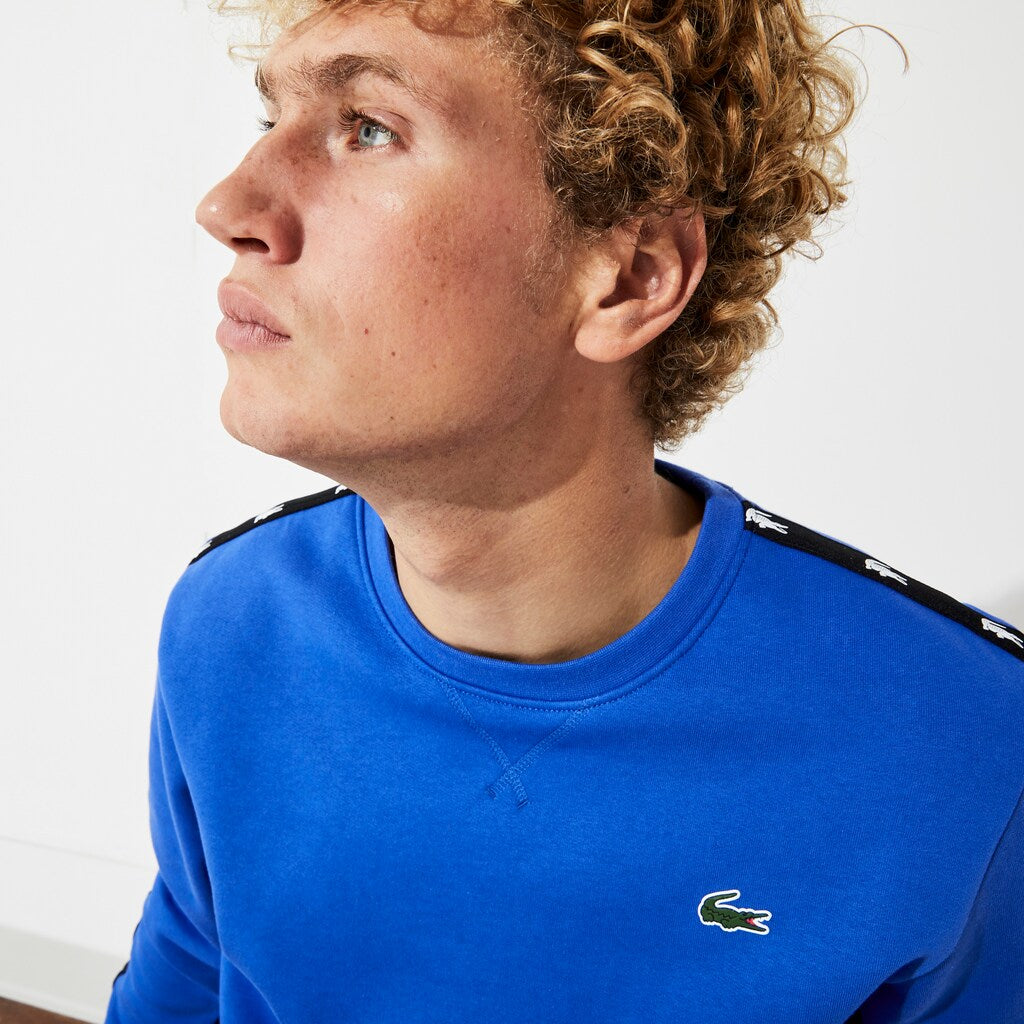 Men's SPORT Two-Tone Fleece Crew Neck Sweatshirt / Lacoste