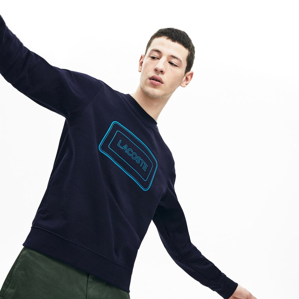 Men's Motion Regular Fit Crew Neck Cotton Sweatshirt / Lacoste