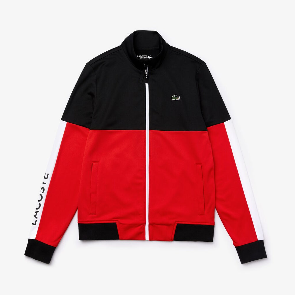 Men's SPORT Colorblock Resistant Piqué Zip Sweatshirt / Lacoste