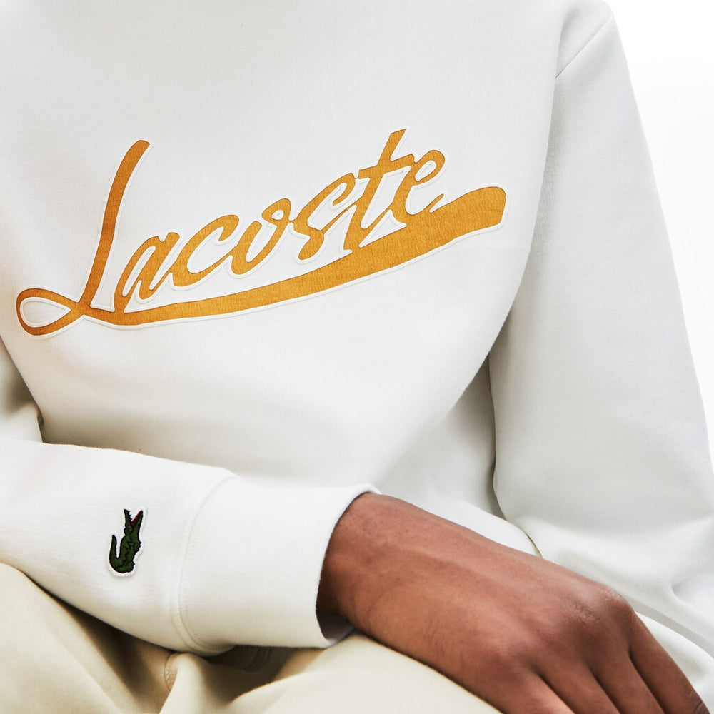 Men's Signature Print Crew Neck Sweatshirt / Lacoste
