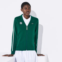 Women's SPORT Roland Garros V-Neck Zip-Up Sweatshirt / Lacoste