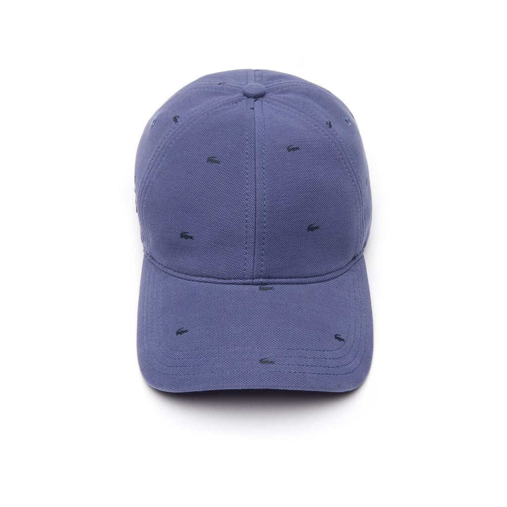 Men's Crocodile-Print Cotton Piqué Cap / Lacoste