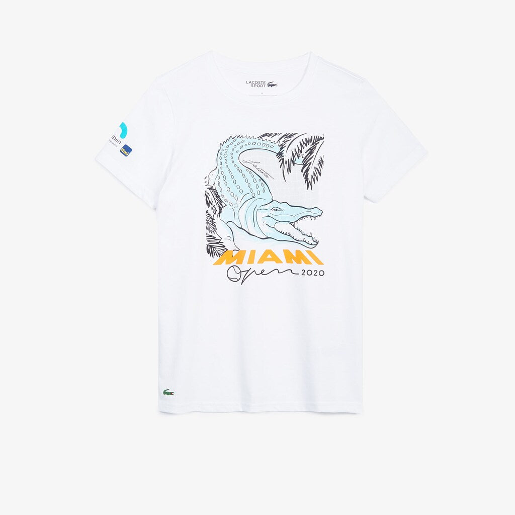 Women's SPORT Miami Open Crocodile Print T-shirt / Lacoste