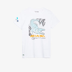 Women's SPORT Miami Open Crocodile Print T-shirt / Lacoste
