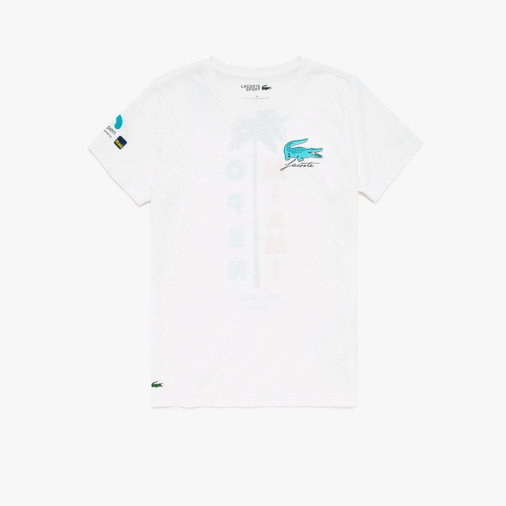 Women's SPORT Miami Open Palm Tree Print T-shirt / Lacoste