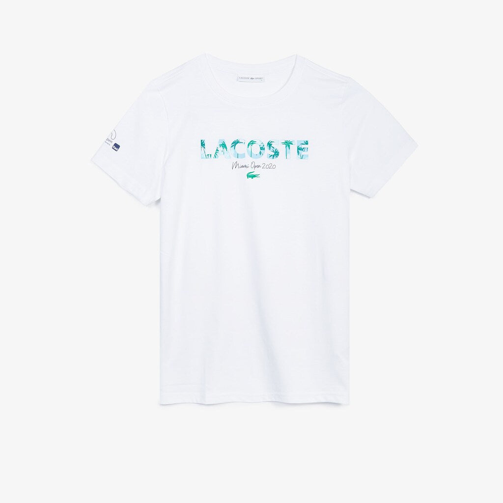 Women's SPORT Miami Open Print Breathable T-shirt / Lacoste