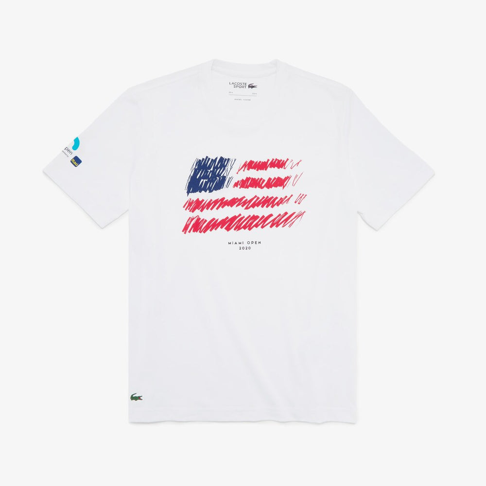 Men's SPORT Miami Open Flag Print T-shirt / Lacoste