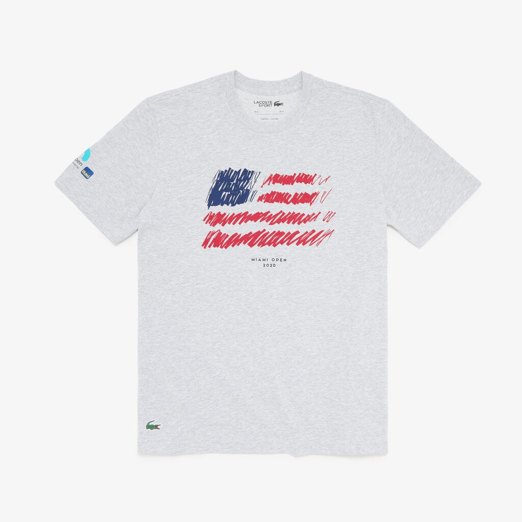 Men's SPORT Miami Open Flag Print T-shirt / Lacoste