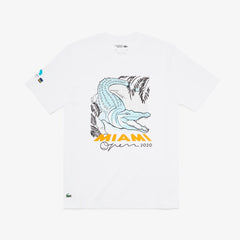 Men's SPORT Miami Open Crocodile Print T-shirt / Lacoste