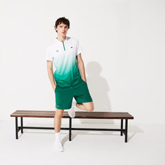Men's SPORT Roland Garros Zip-Front Performance Polo Shirt / Lacoste