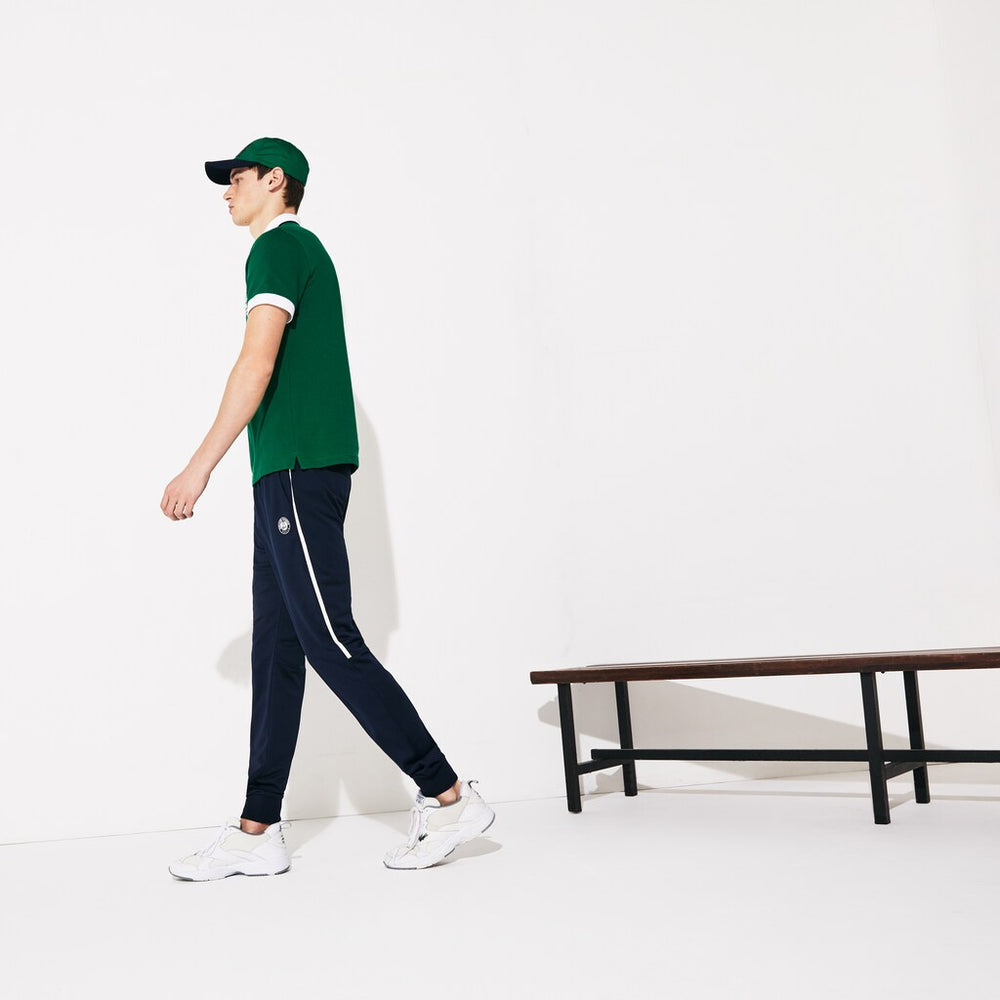 Men's SPORT Roland Garros Plant-Print Cotton Polo Shirt / Lacoste