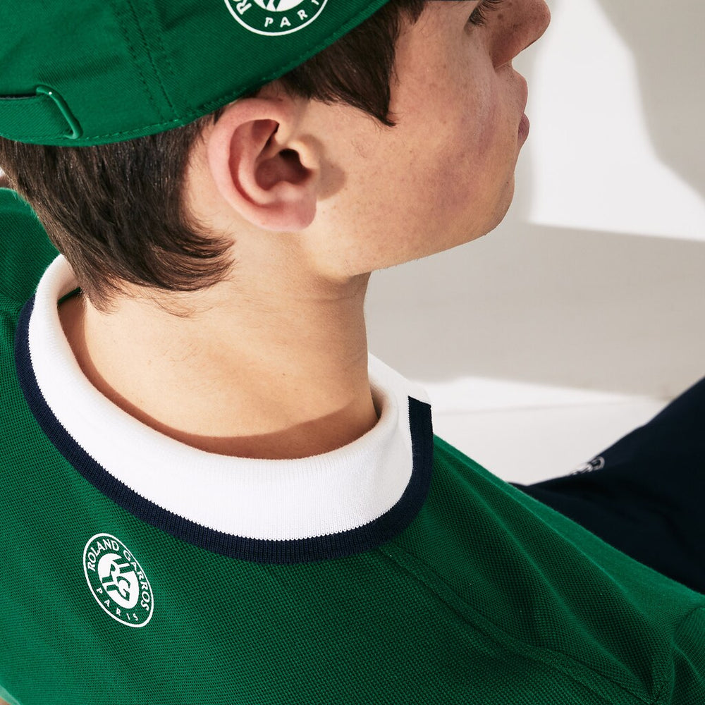 Men's SPORT Roland Garros Plant-Print Cotton Polo Shirt / Lacoste