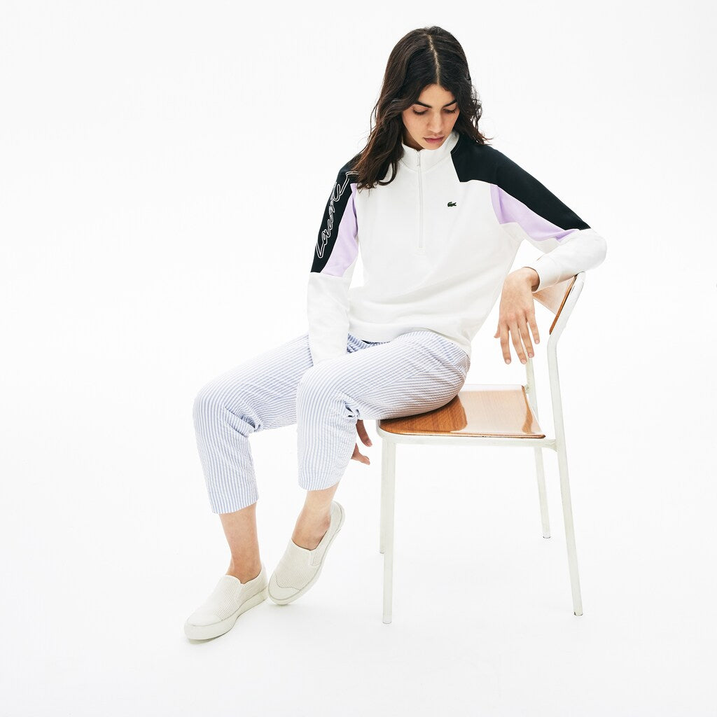 Women's LIVE Color-Block Zip-Front Sweatshirt / Lacoste