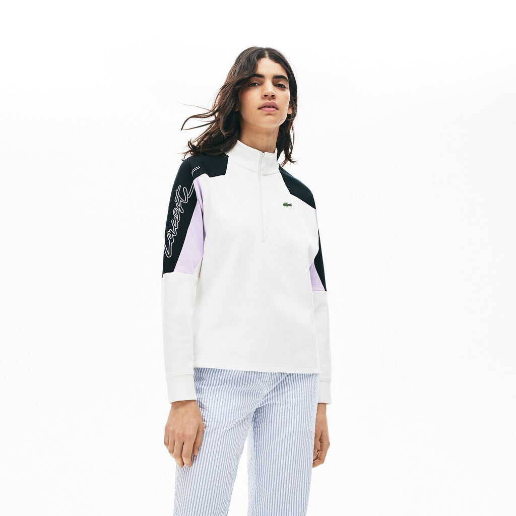 Women's LIVE Color-Block Zip-Front Sweatshirt / Lacoste