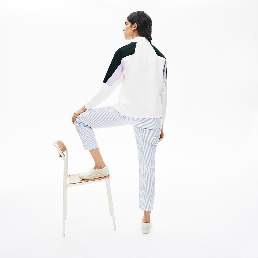 Women's LIVE Color-Block Zip-Front Sweatshirt / Lacoste