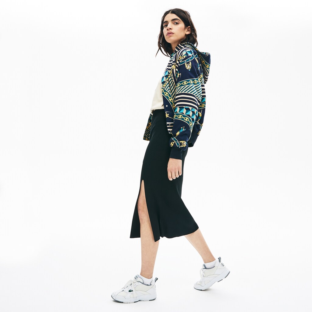 Women's LIVE Slit-Front Knit Skirt / Lacoste