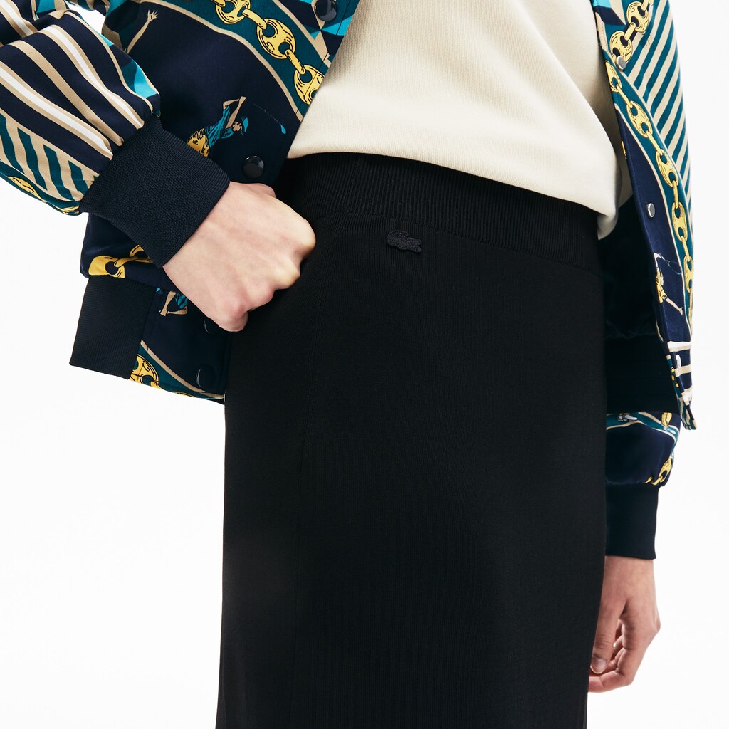 Women's LIVE Slit-Front Knit Skirt / Lacoste