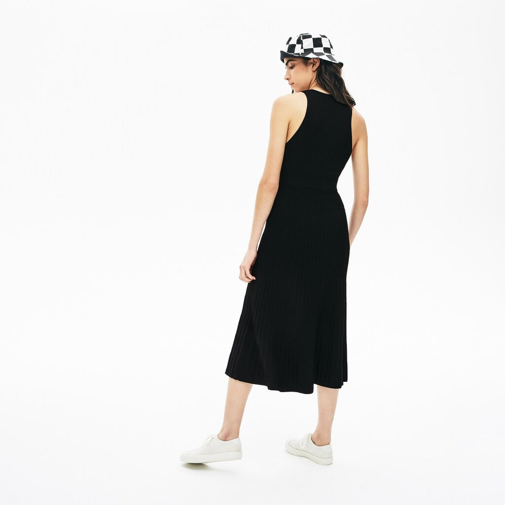 Women's LIVE Ribbed-Knit Long Tank Dress / Lacoste