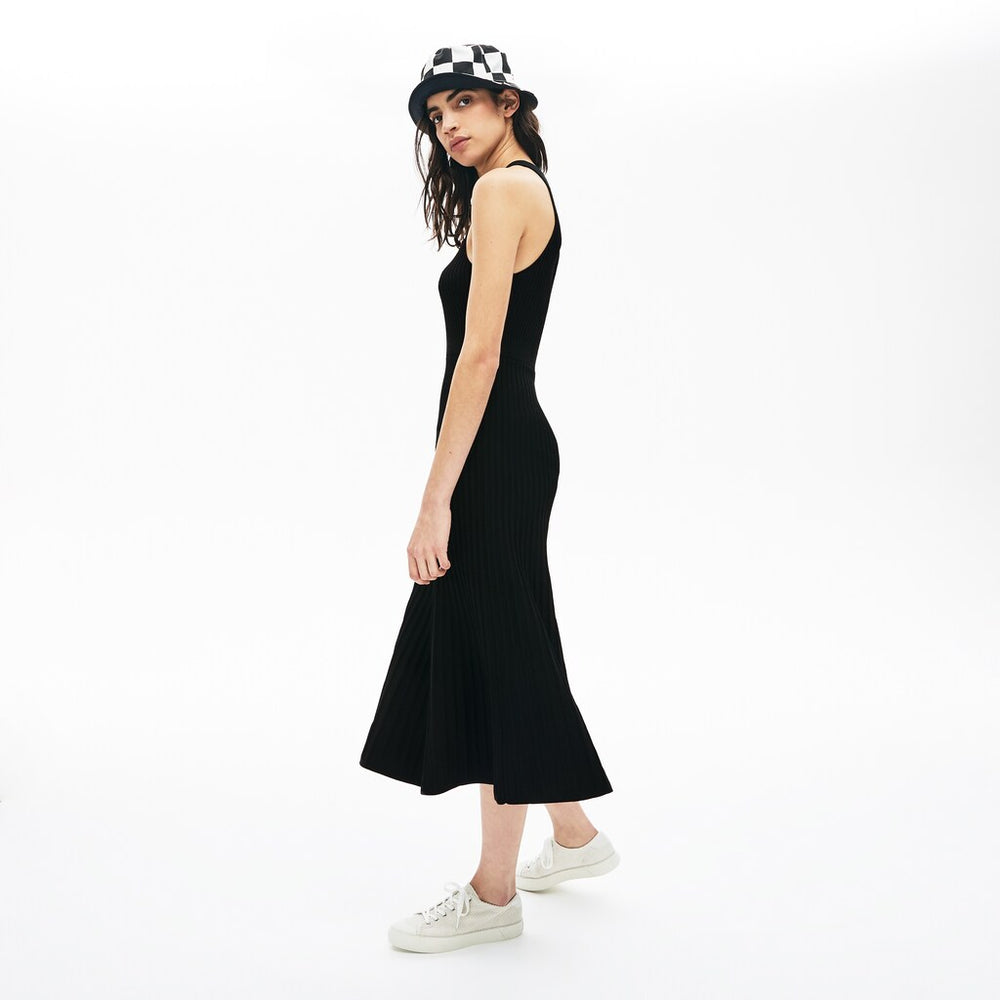 Women's LIVE Ribbed-Knit Long Tank Dress / Lacoste