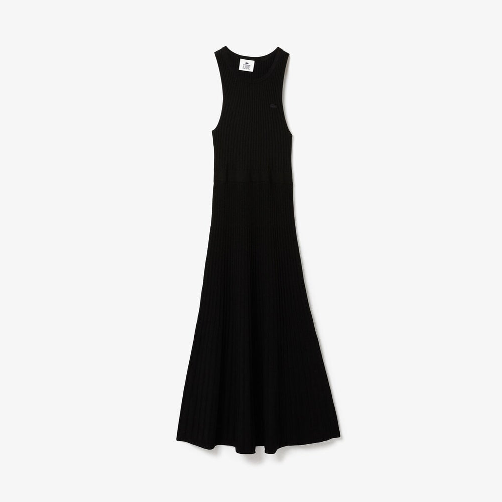Women's LIVE Ribbed-Knit Long Tank Dress / Lacoste